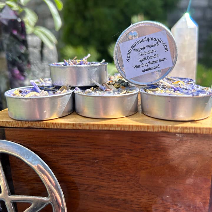 You Are Uniquely Magic - Wholesale Tea Light Candles - Psychic Powers, Intuition Tealight Spell Candles5