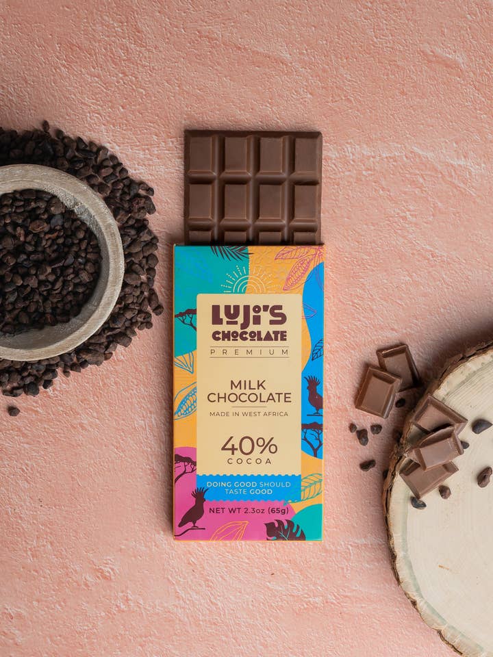 Classic Milk Chocolate, 40% for wholesale by Luji's Chocolate