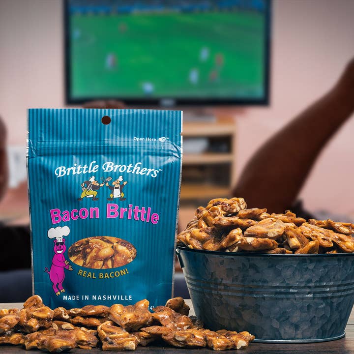 Brittle Brothers - Wholesale Brittle - Brittle Brothers Bacon Peanut Brittle - 5 oz. Bag