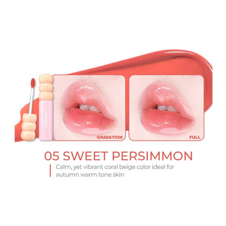 PINEAPPLE Beauty - Wholesale Lip Stain/Dye/Tint - Colorgram COL082 Sweet Persimmon Fruit Glass Tint - 4 pcs3
