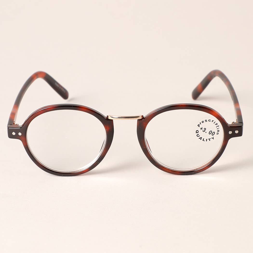  ASSORTED COLOR Round Leopard Reading Glasses for wholesale on Faire3