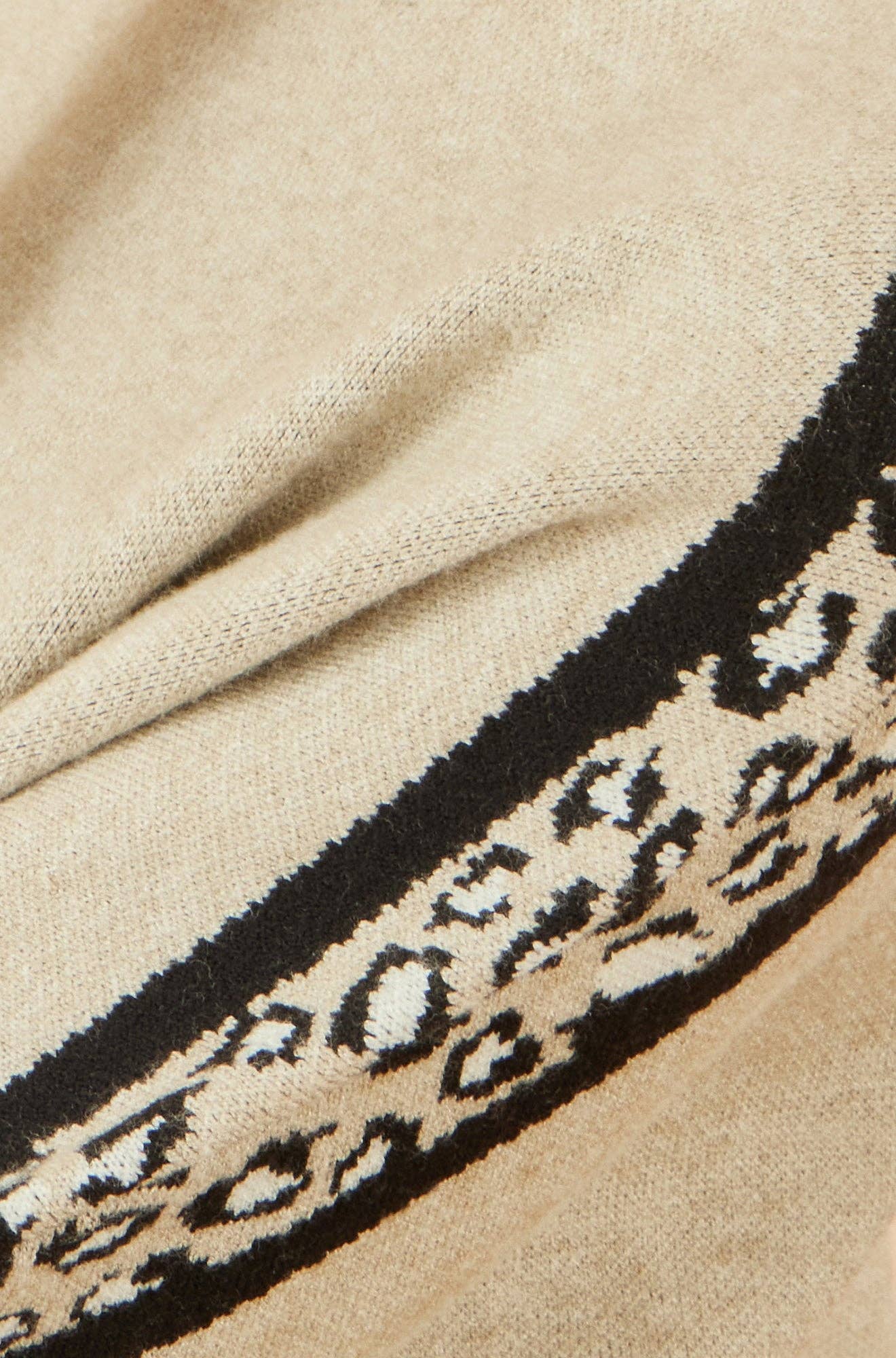 Beige Yumi Pullover mit Leopardenmuster und entspanntem Schnitt für den Großhandel auf Faire4