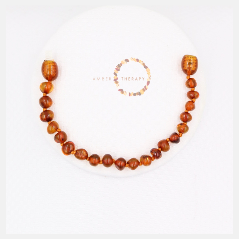 Amber Therapy - Wholesale Beaded Bracelet - Kids - 14-15cm Toffee Amber Bracelet/Anklet1