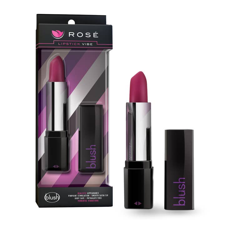 Blush - Wholesale Lipstick - Rose Lipstick Vibe - Discreet 4" Mini Vibrator