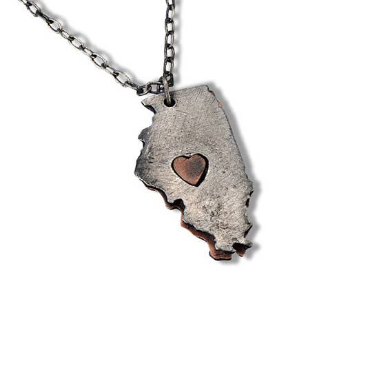 Anju Jewelry - Vente Colliers à pendentif - Home State Jewelry - Collier en étain2