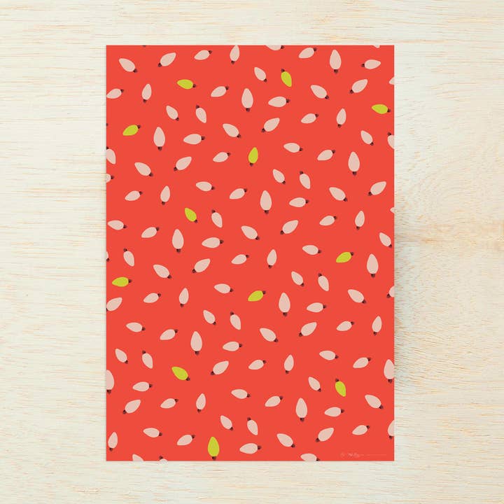 Happy Bulbs Geschenkblätter (rot) für den Großhandel von High Fancy