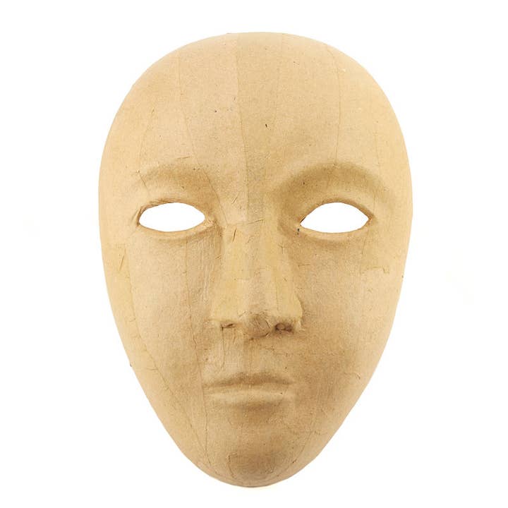 Factory Direct Craft - Wholesale Paper Mache - Paper Mache Mask – Blank Face for Creativity and Expression 7
