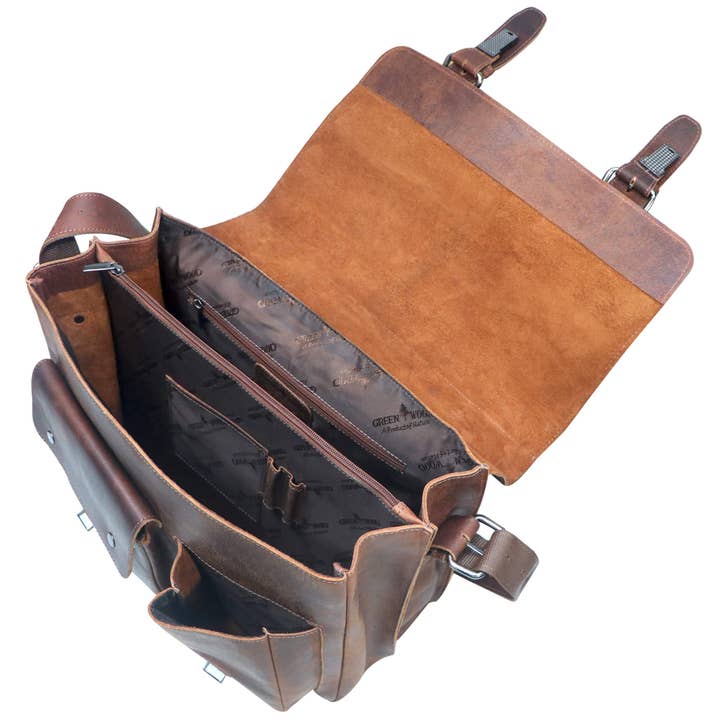 Greenwood – wholesale Portfölj - Unisex – Kurt läder lärarväska för kvinnor stor portfölj för män8