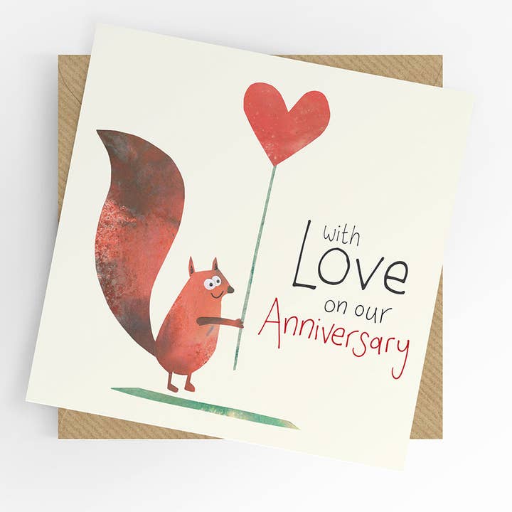 Cartão de aniversário, Esquilo por atacado de Under the Willow Tree