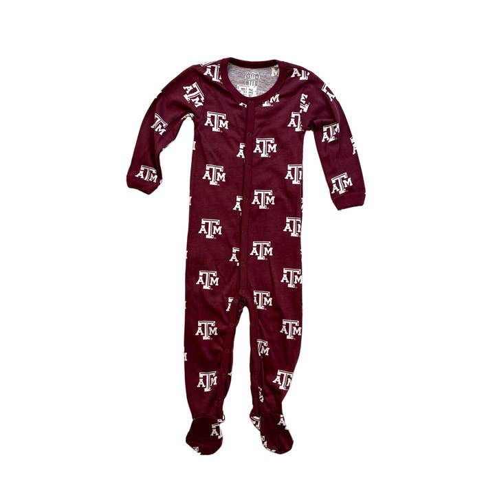 Texas A&M Aggies Infant Footie Pajama for wholesale by Wes and Willy
