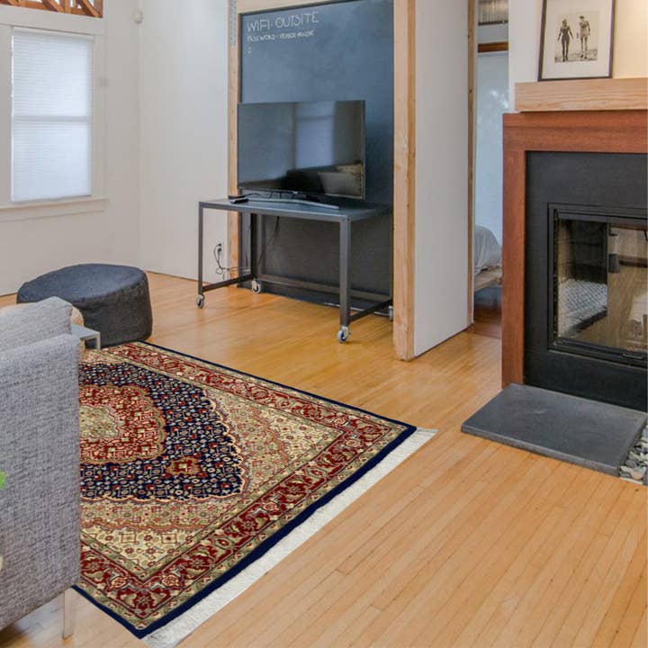 Håndknyttede Uldne Rustik Røde Tæpper for engroshandel hos Fybernots