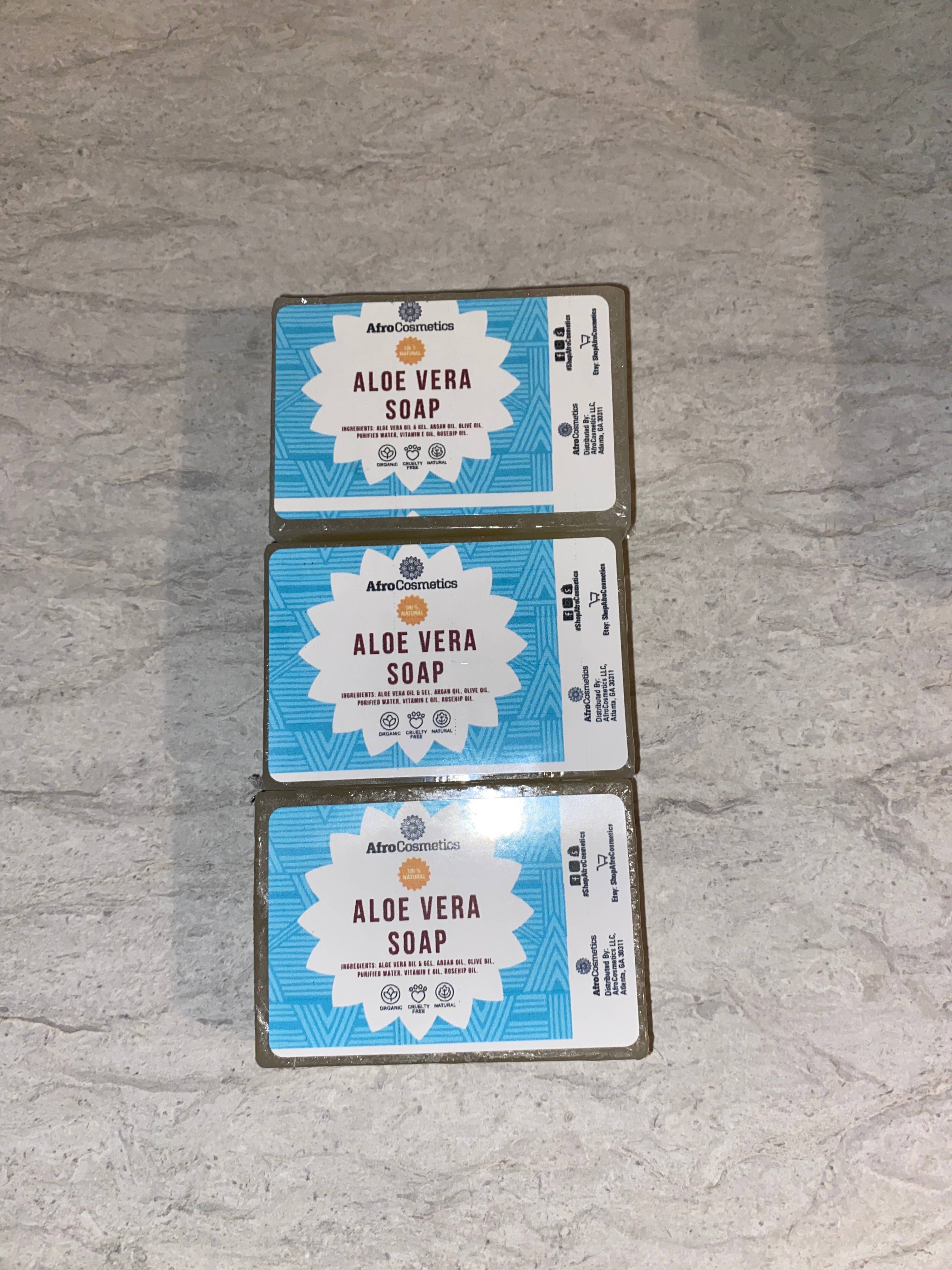 AfroCosmetics & Culture - Wholesale Bar Soap - Aloe Vera Soap, Natural Soap, Vegan Great For Face, Pimples2