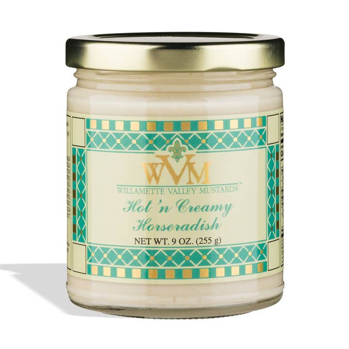 Pot de 255g de raifort crémeux et épicé Willamette Valley pour la vente par Suzie's Organics and More