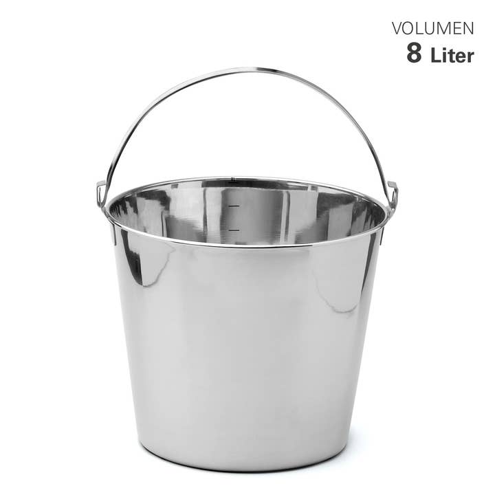 Stainless Steel Bucket With Scale 8L for wholesale by Karl Weis