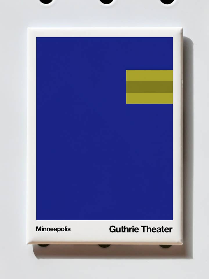 Magnet | Théâtre Guthrie | Minimalisme de Minneapolis pour la vente par Little Dipper Art