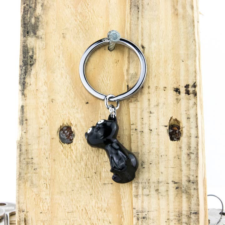 Troika, Duke Baron & Paperthinks by Brand Node, Inc. - Wholesale Keychain - Unisex - Troika Felix Black Cat Charm Keychain