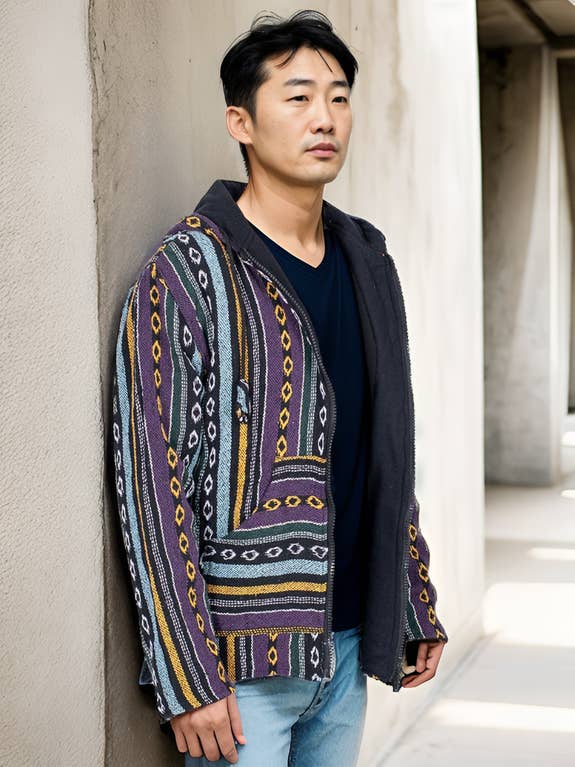 Chaqueta Abrigo con Polar Estampada Hombre para venta al por mayor de Kimago Look