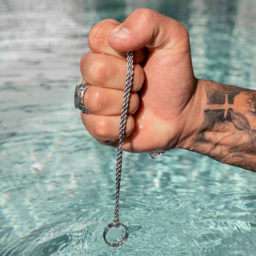 We Are All Smith - Wholesale Jewelry - Men's - Waterproof Stainless Steel Ring Necklace for men3