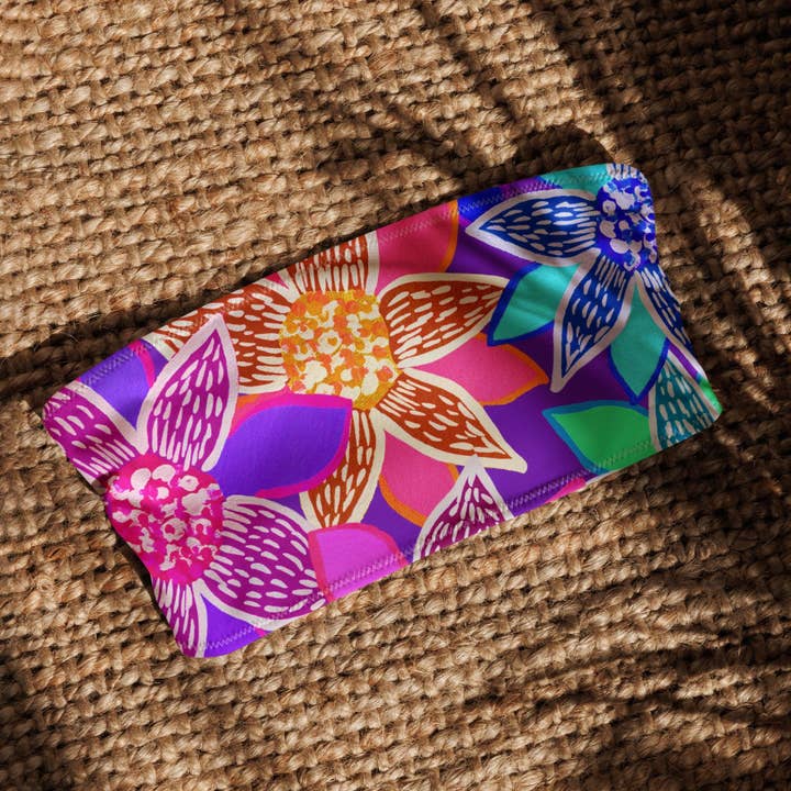 Arnjil Mindi Flower bandeau bikini top for wholesale by Palet Theory