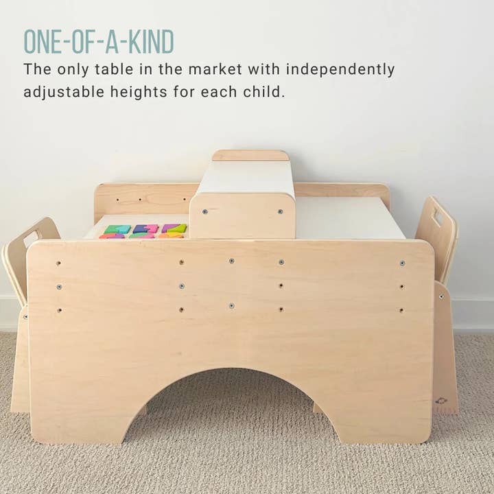 Sapiens Child - Wholesale Chair – Child - PAPAYA DOUBLE - Adjustable Montessori Table & Chair Set for Two10