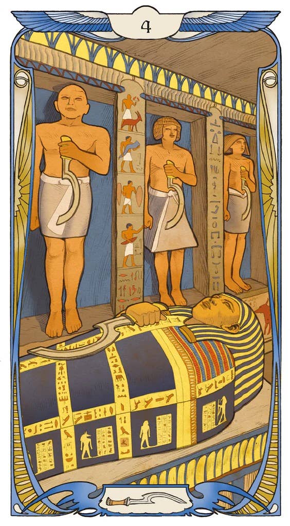 Cardshouse – wholesale Tarot cards – Egyptian Art Nouveau Tarot Cards Lo Scarabeo6
