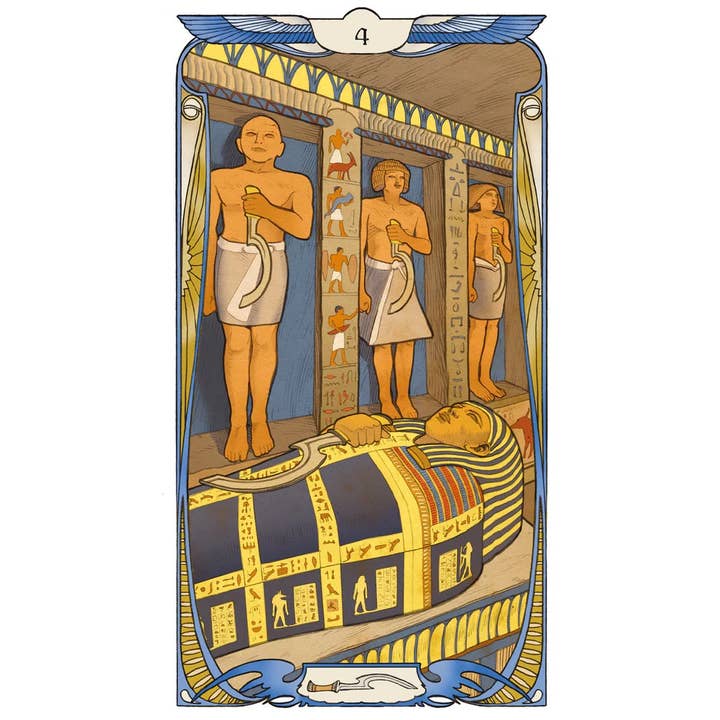 Cardshouse – wholesale Tarot cards – Egyptian Art Nouveau Tarot Cards Lo Scarabeo6