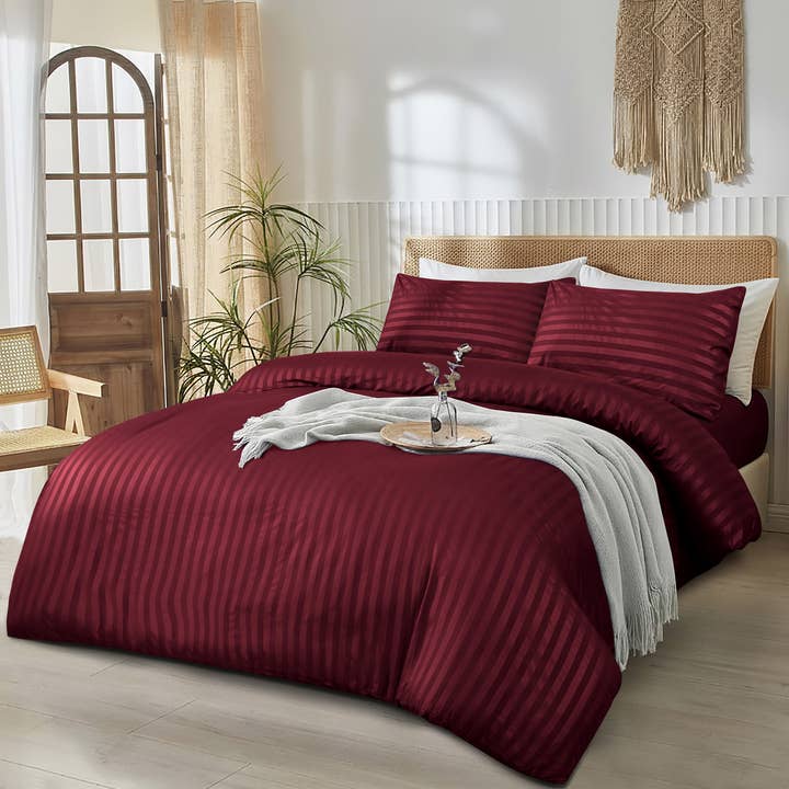 Cotton Passion - Wholesale Bedding Set - Striped Duvet Cover Set Luxury 100% Soft Microfiber Bedding1
