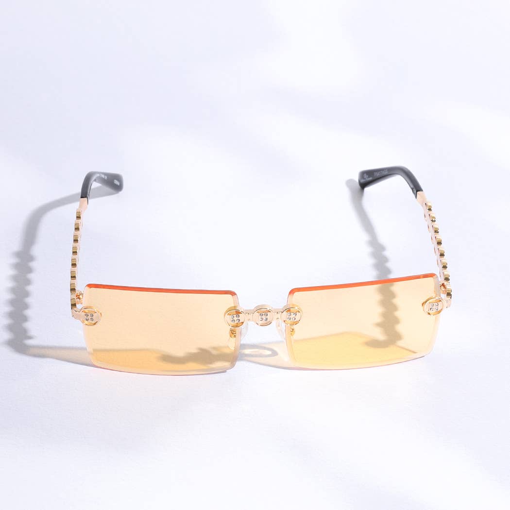 12 ASSORTEREDE FARVER Square Allure Genesis dekorative benede solbriller for engroshandel på Faire7