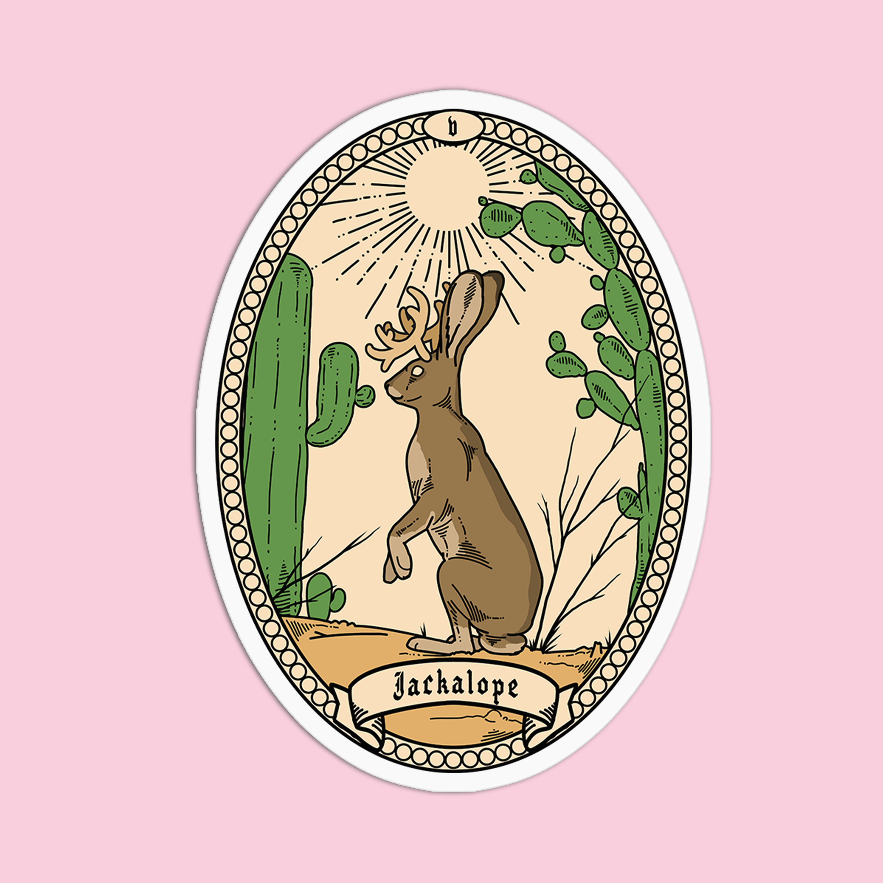 Girls Printing House - Wholesale Sticker - Jackalope Vinyl Textured Sticker1