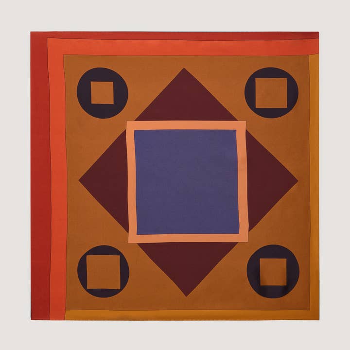 Rodier - Wholesale Scarf - Women's - Geometric silk square0