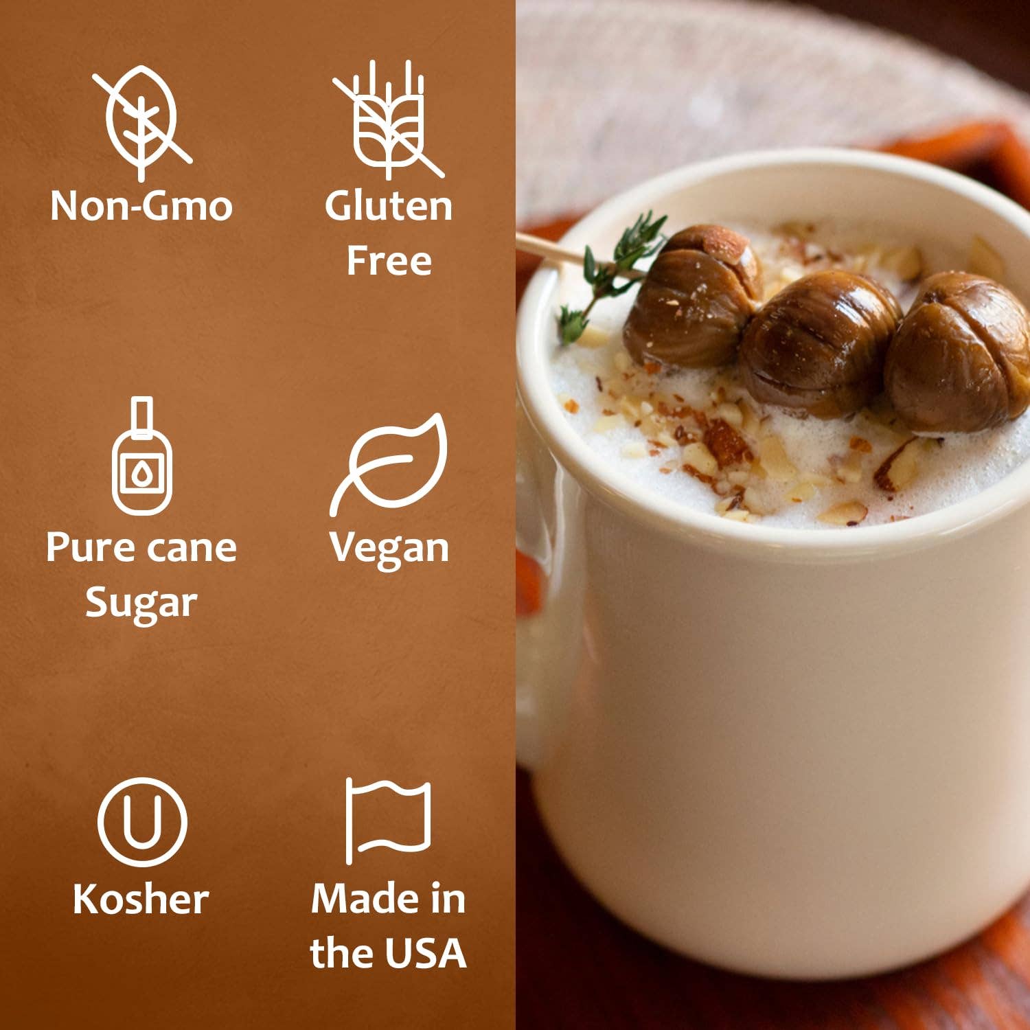 Syruvia - Wholesale Flavored Syrup - Chestnut Praline Syrup3