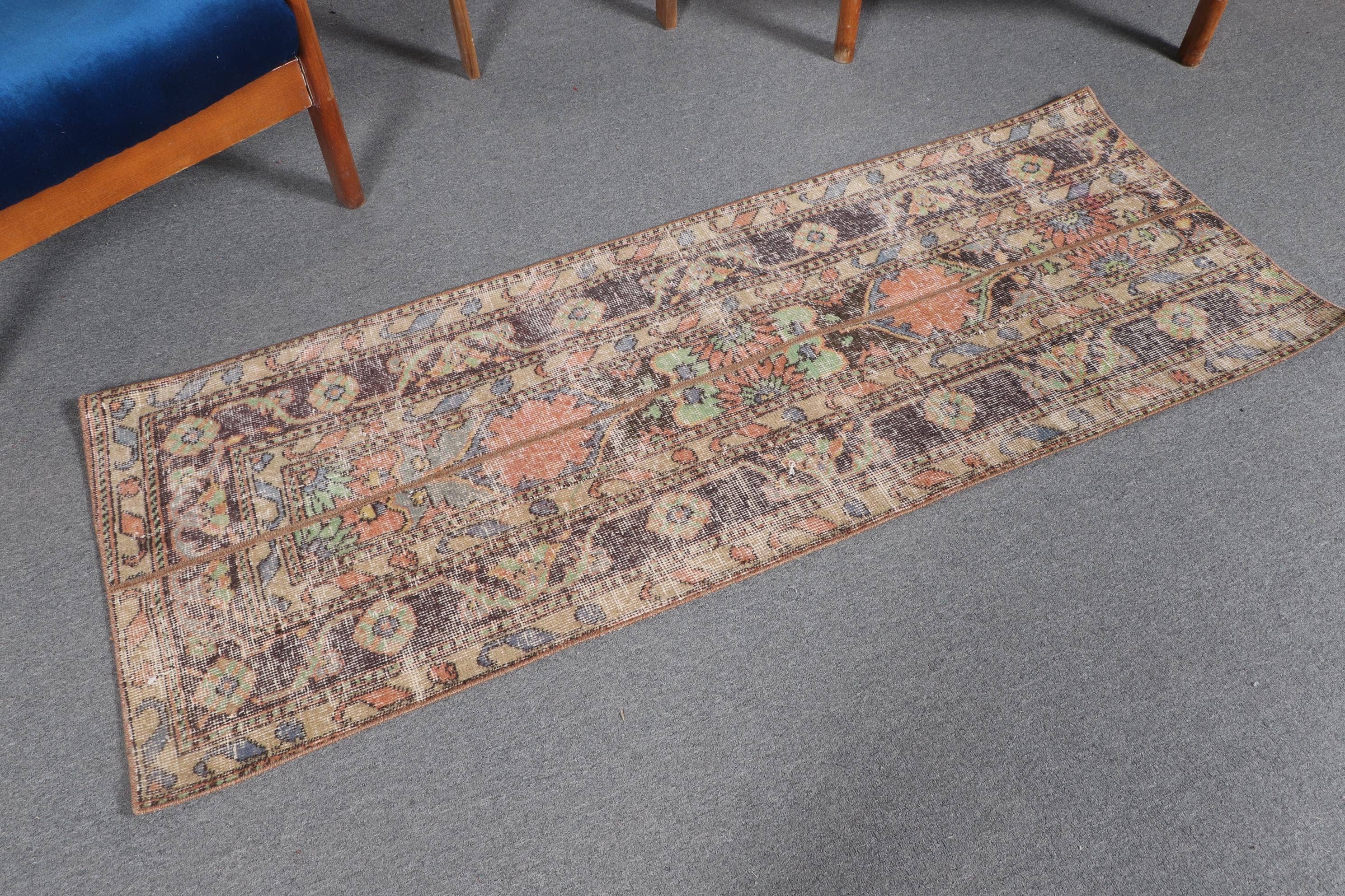 The Loom Wholesale - Wholesale Stair Runner - 2,1x5,6 ft Turkish Rug, Vintage Runner Rug, Red Plants & trees Wool Rug1