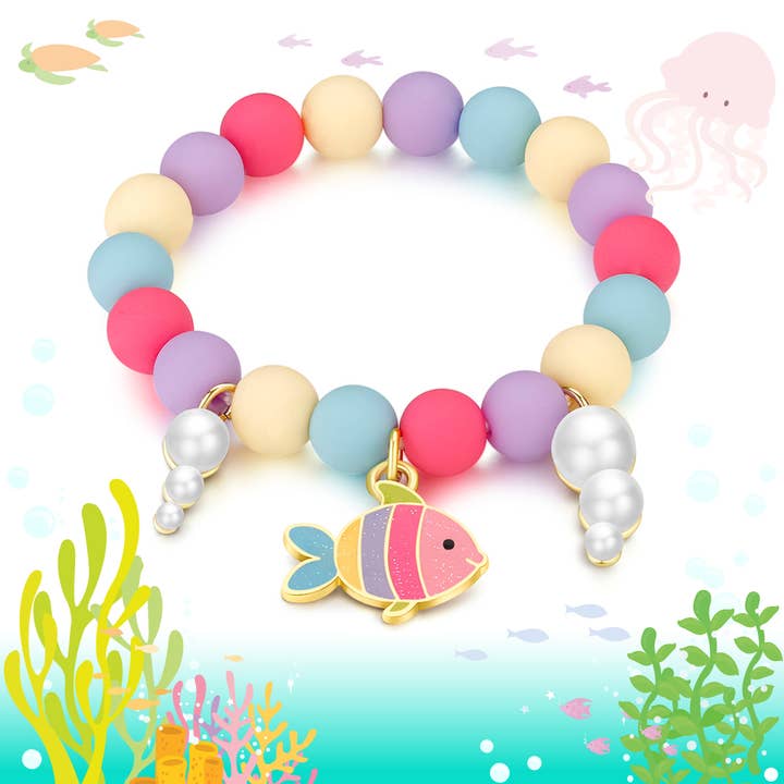 Charming Whimsy Bracelet | Rainbow Fish
for wholesale by Girl Nation