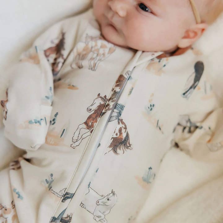 Copper Pearl - Wholesale Sleepsuit - Baby - Zip-Up Footie Pajama - Montana4