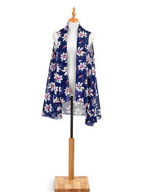 Napco - Wholesale Outerwear Vest - Women's - Vest, Magnolia Blue Item # 83585