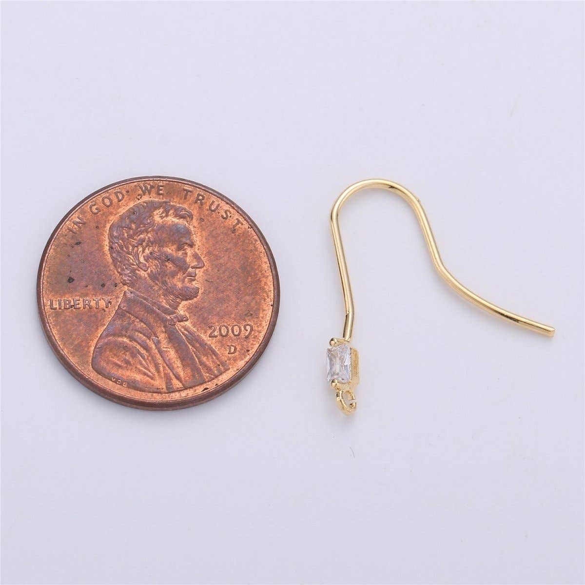 Aim Eternal – wholesale Craft supplies – Ear Hooks1 Pair 14k Gold Filled Ear Wires with Open Link for Charm, Handmade Earring Findings, Gold Earwires, DIY Jewelry Supply Component K-1912