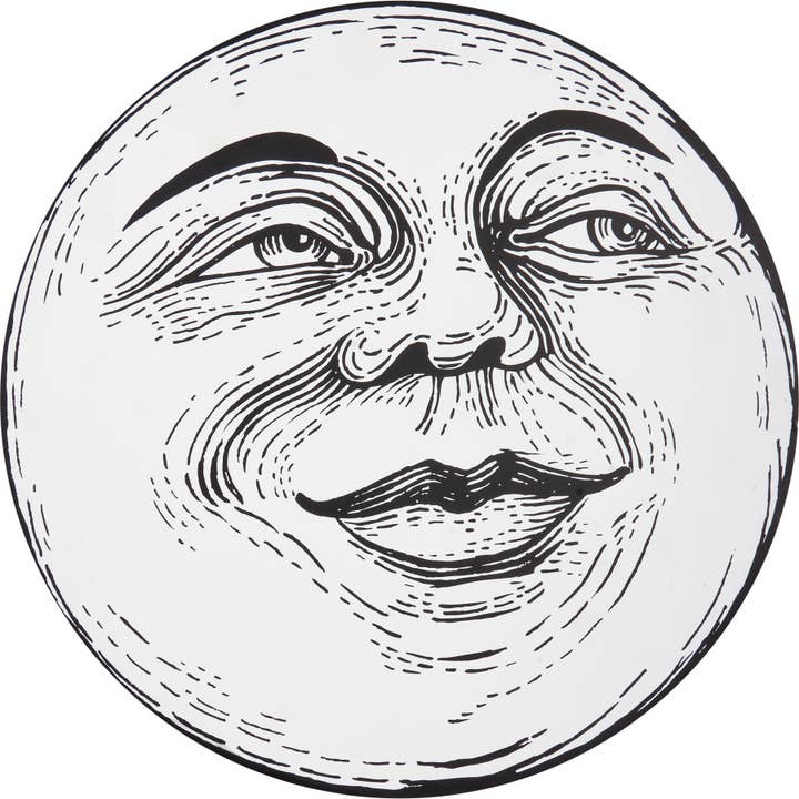 Primitives by Kathy - Wholesale Wall Sign - Man In The Moon Wall Decor