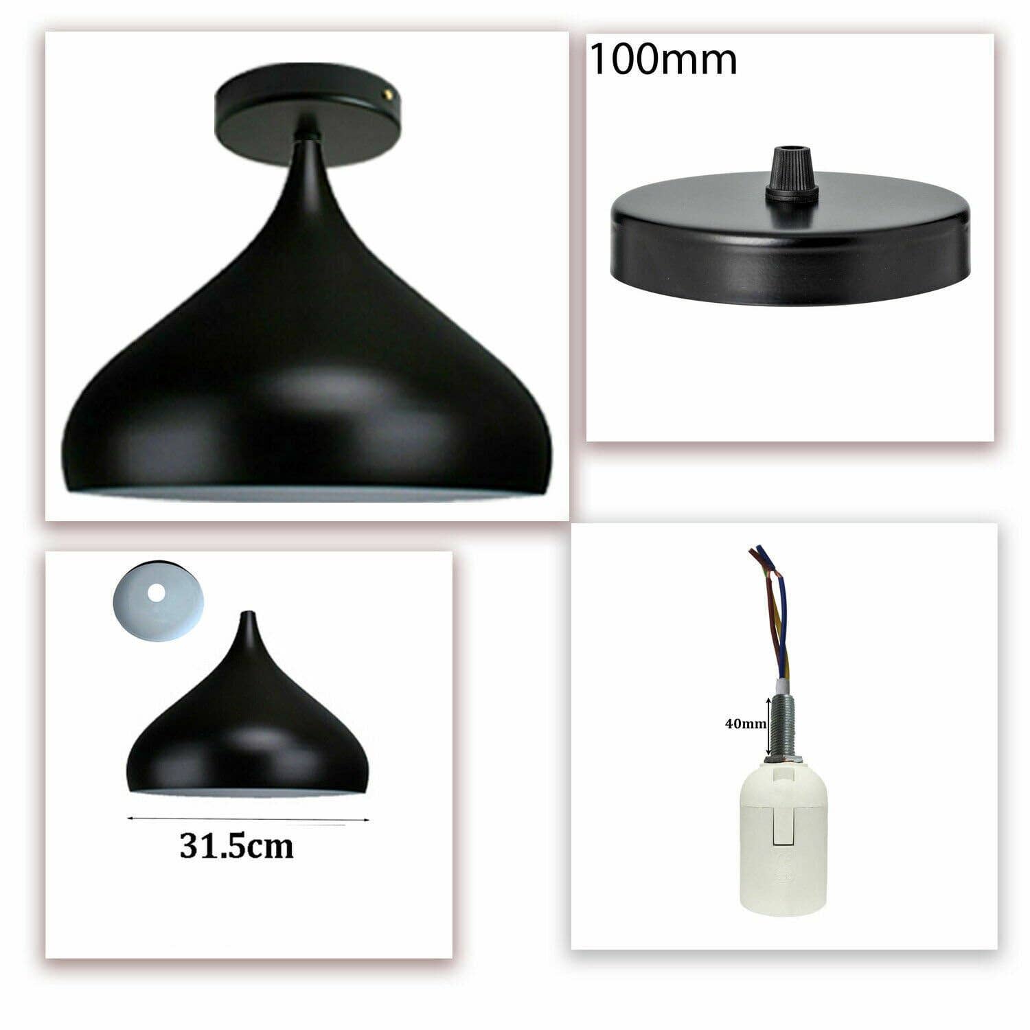 Ledsone - Wholesale Chandelier/Hanging Light - Modern E27 Flush Mount Ceiling Light with Metal1