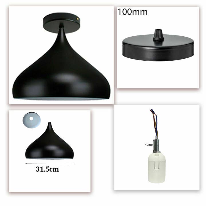 Ledsone - Wholesale Chandelier/Hanging Light - Modern E27 Flush Mount Ceiling Light with Metal1