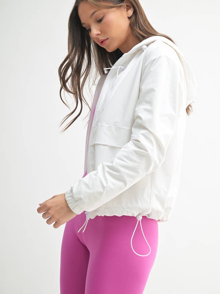 WHITE Water Resistant Fleeced-Lined Active Jacket for wholesale on Faire
