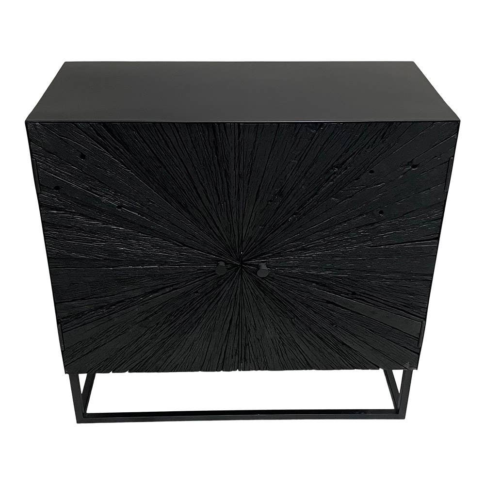 EARTHWARE - Wholesale Sideboard - Etoile black sideboard 2 doors3