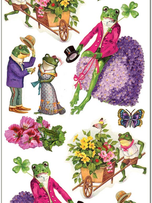 C58 Frogs in Love Stickers for wholesale by Violette Stickers
