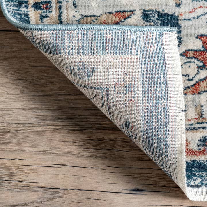 Grey Josephine Winged Cartouche Area Rug for wholesale on Faire5