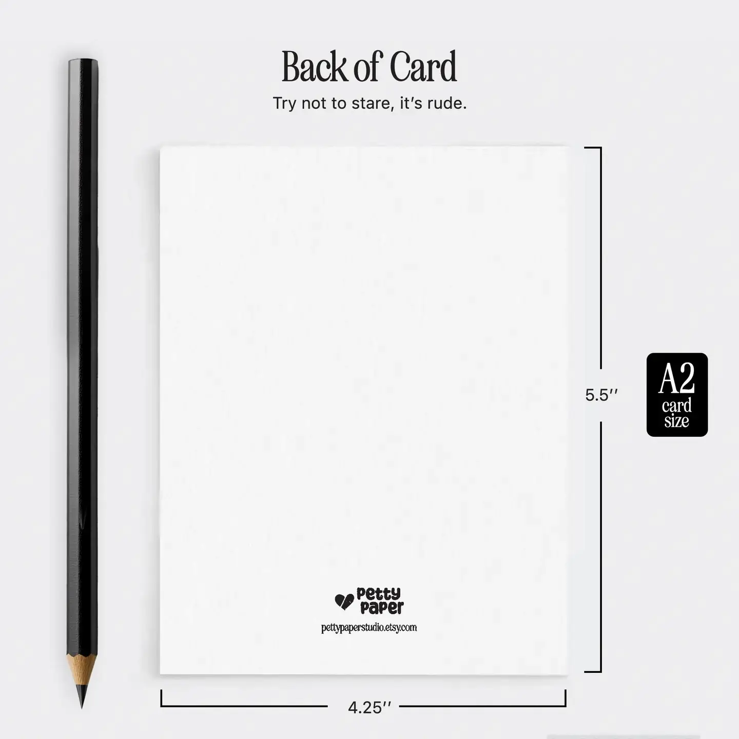 Petty Paper Studio - Vente Carte de vœux classique - Mon chien a dit que tu es une traînée - Carte de vœux quotidienne A22