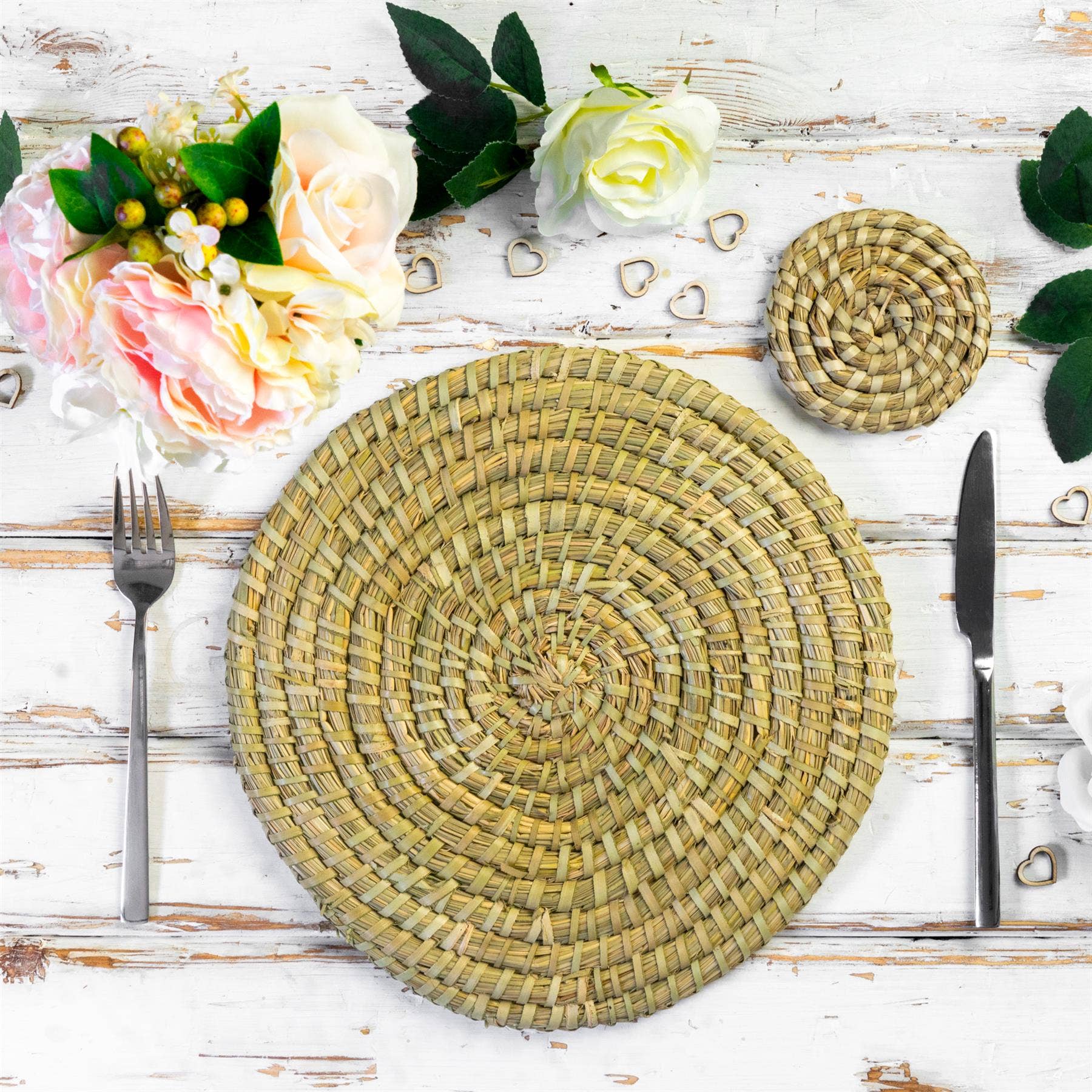 Rinkit Ltd – wholesale Placemat – Argon Tableware Handmade Palm Leaf Placemat2