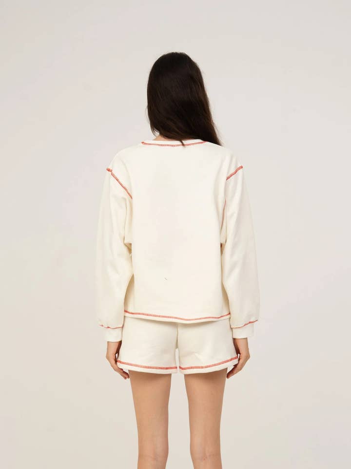 CARMEN SAYS – wholesale Sweatshirt – Women's – Sudadera Blanca de Jersey3