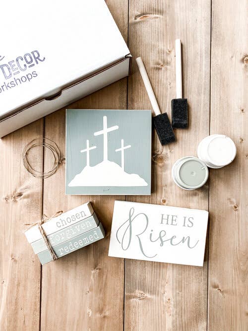 He is Risen - Easter Sign Bundle | DIY Kit for wholesale by Rustic Chalk Decor