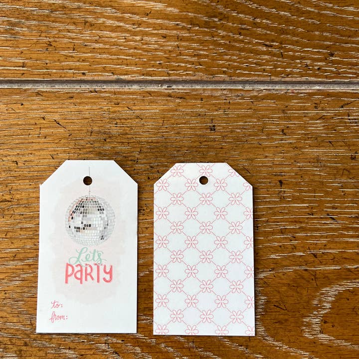 Cadeaulabel, Disco Ball-cadeaulabelset voor wholesale door Art and Soul