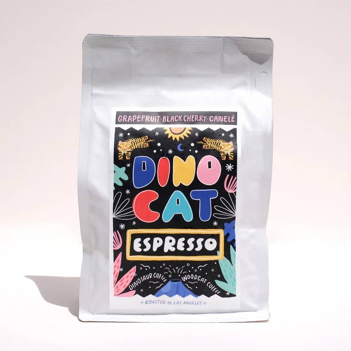 Dinocat Espresso for wholesale by Woodcat Coffee