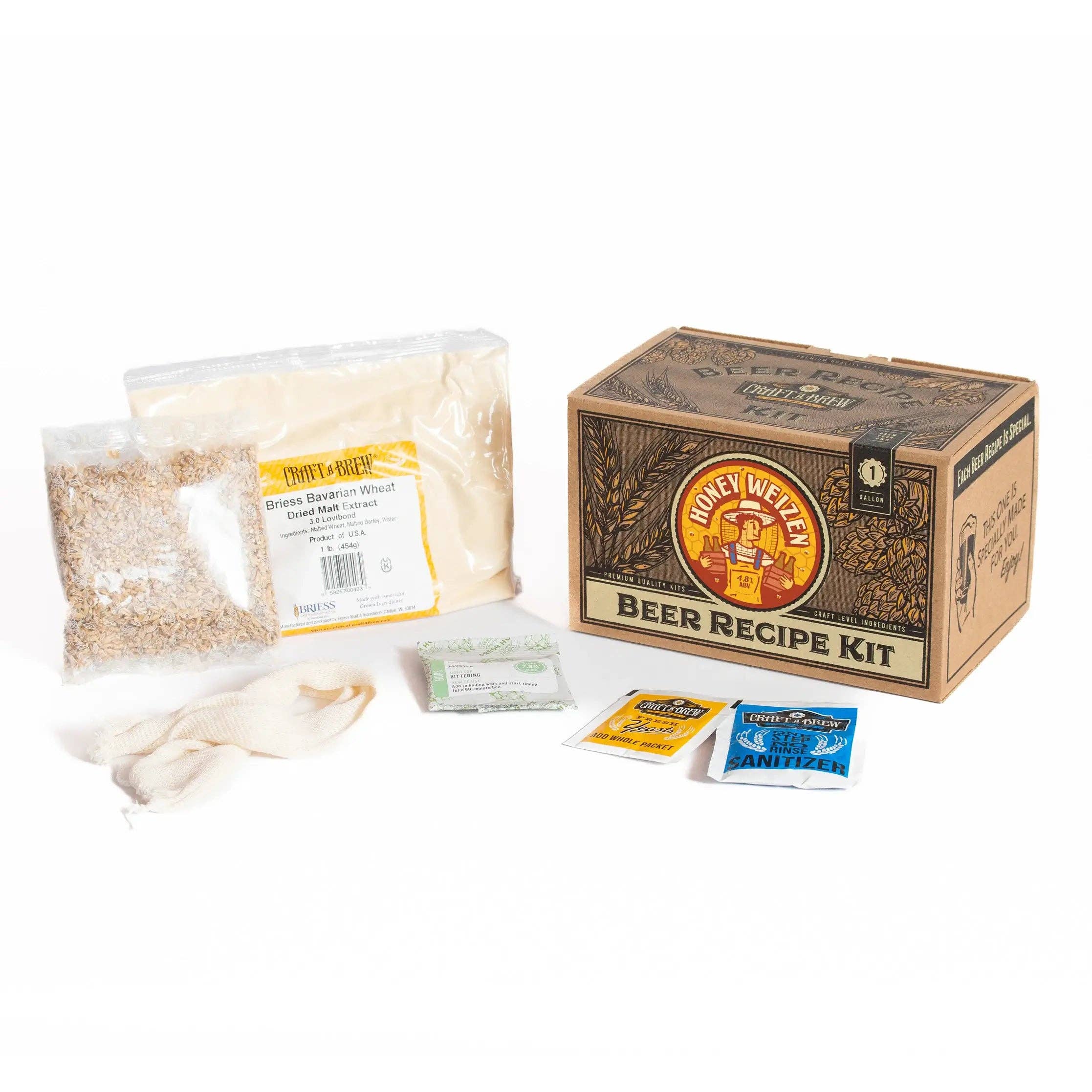 Craft a Brew - Wholesale DIY Beer/Alcohol Kit - Honey Weizen Beer Recipe Kit2